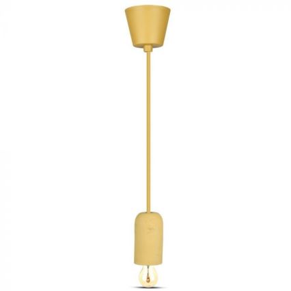 Stromkabel 1xE27/60W/230V Beton/beige