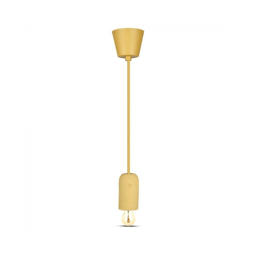 Stromkabel 1xE27/60W/230V Beton/beige
