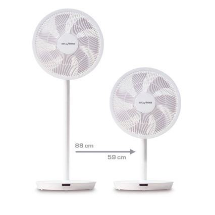 Stylies - Standventilator ANTILA 25 W/230 V Ø 40 cm weiß + Fernbedienung