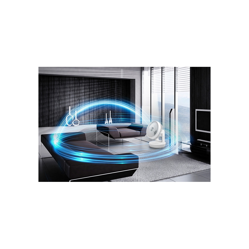 Stylies - Ventilateur de table TARA 45W/230V blanc