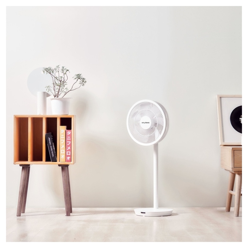 Stylies - Ventilatore a piantana ANTILA 25 W/230 V diam. 40 cm bianco + telecomando
