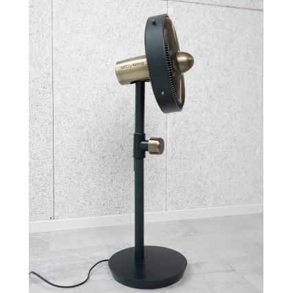 Stylies - Ventilatore a piantana URANUS 35W/230V Ø 35 cm nero