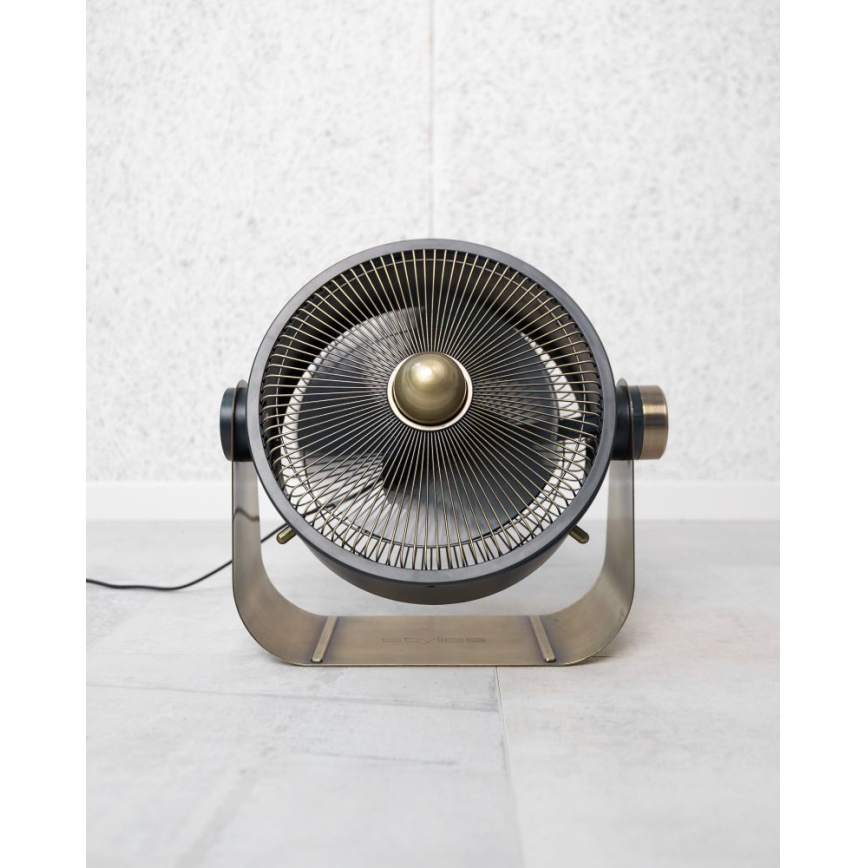 Stylies - Ventilatore da pavimento CASTOR 40W/230V nero
