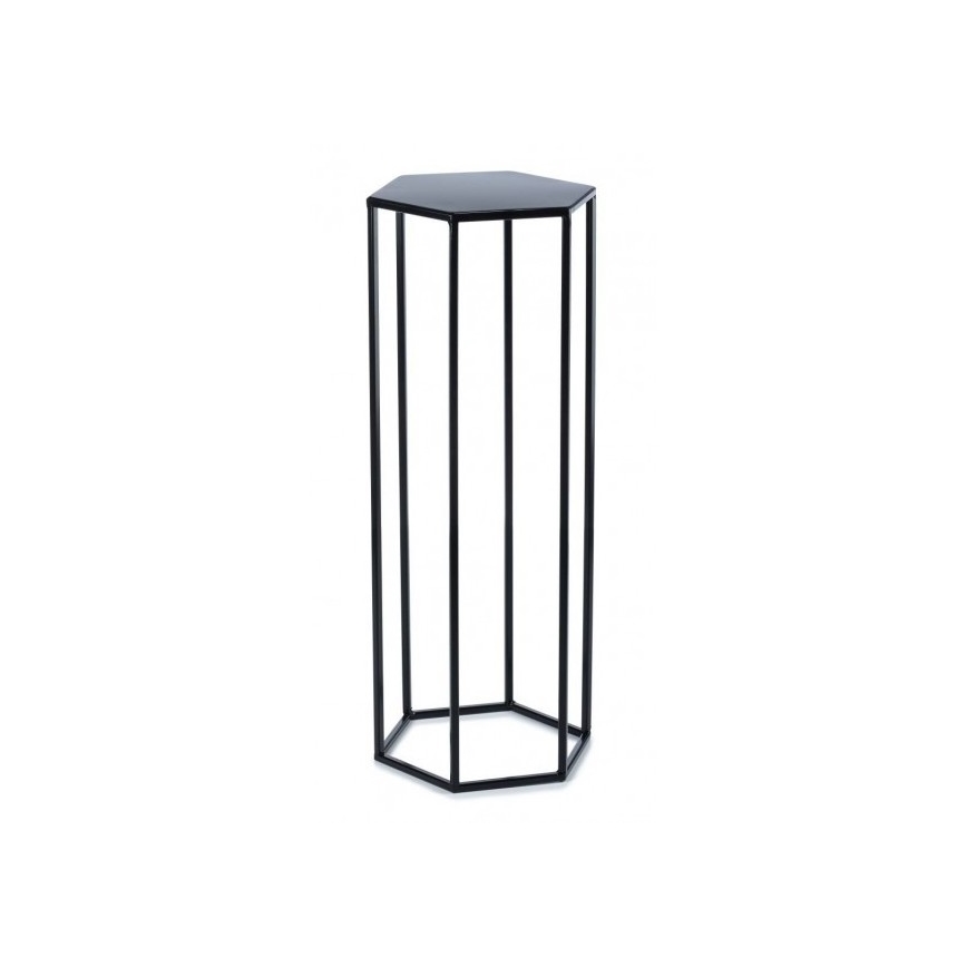 Support pot 70x24 cm noir