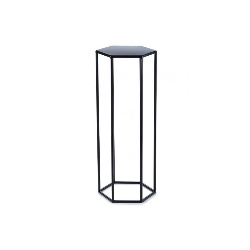 Support pot 70x24 cm noir