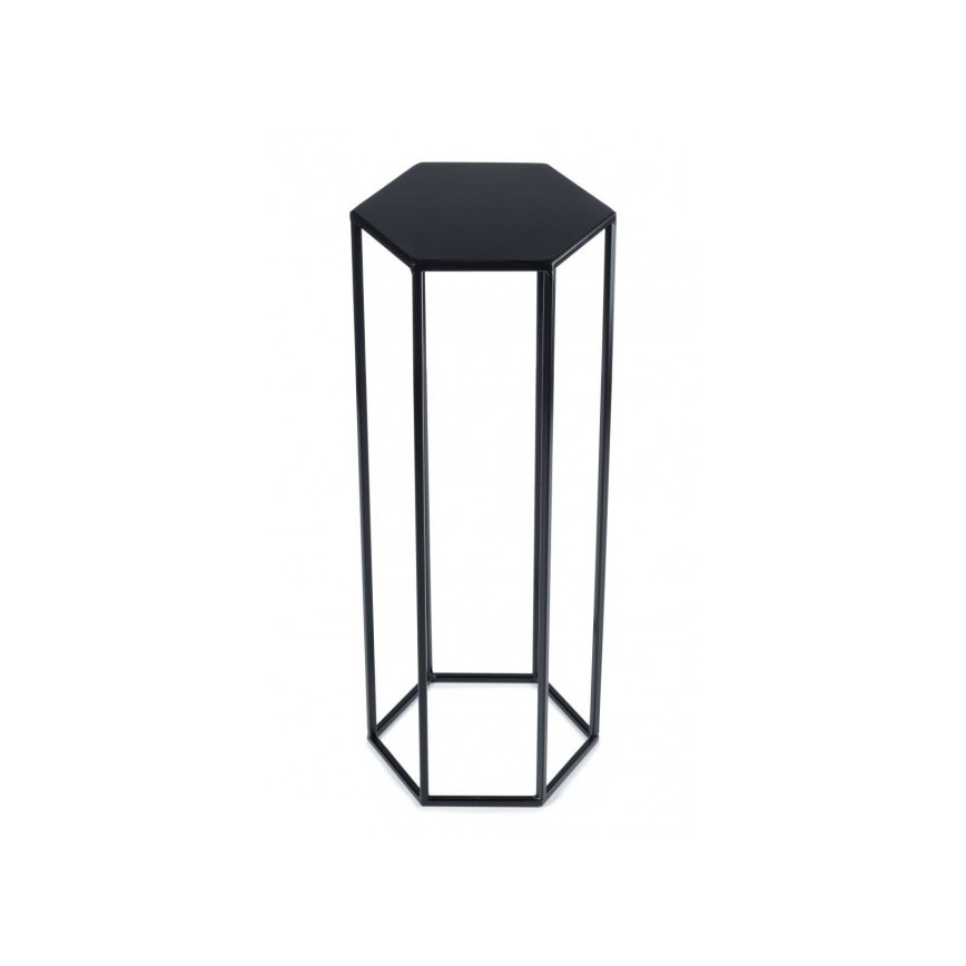 Support pot 70x24 cm noir