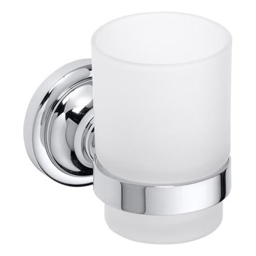 Support pour brosses à dents 7x9,5 cm, argenté