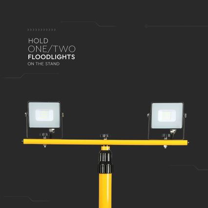 Support pour projecteurs 180 cm jaune
