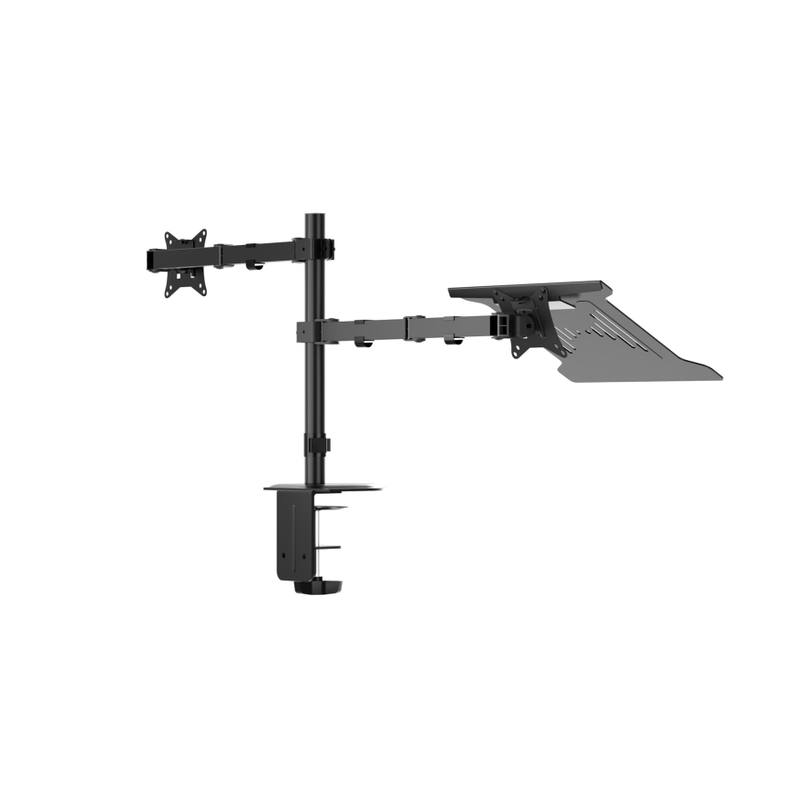 Support réglable pour écran et ordinateur portable LEVANO noir
