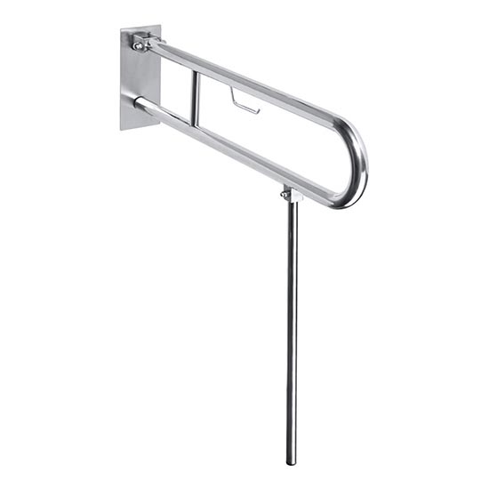 Supporto 10x80 cm in acciaio inox/argento