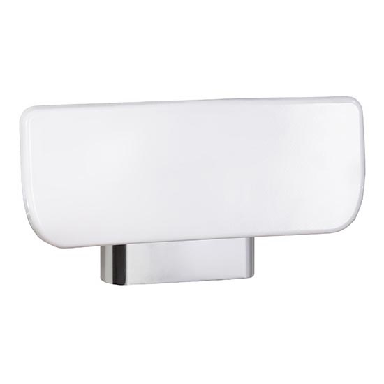 Supporto 34x18,5 cm argento/bianco