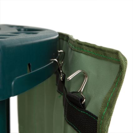 Supporto angolare per attrezzi da giardino 43x43x59 cm verde