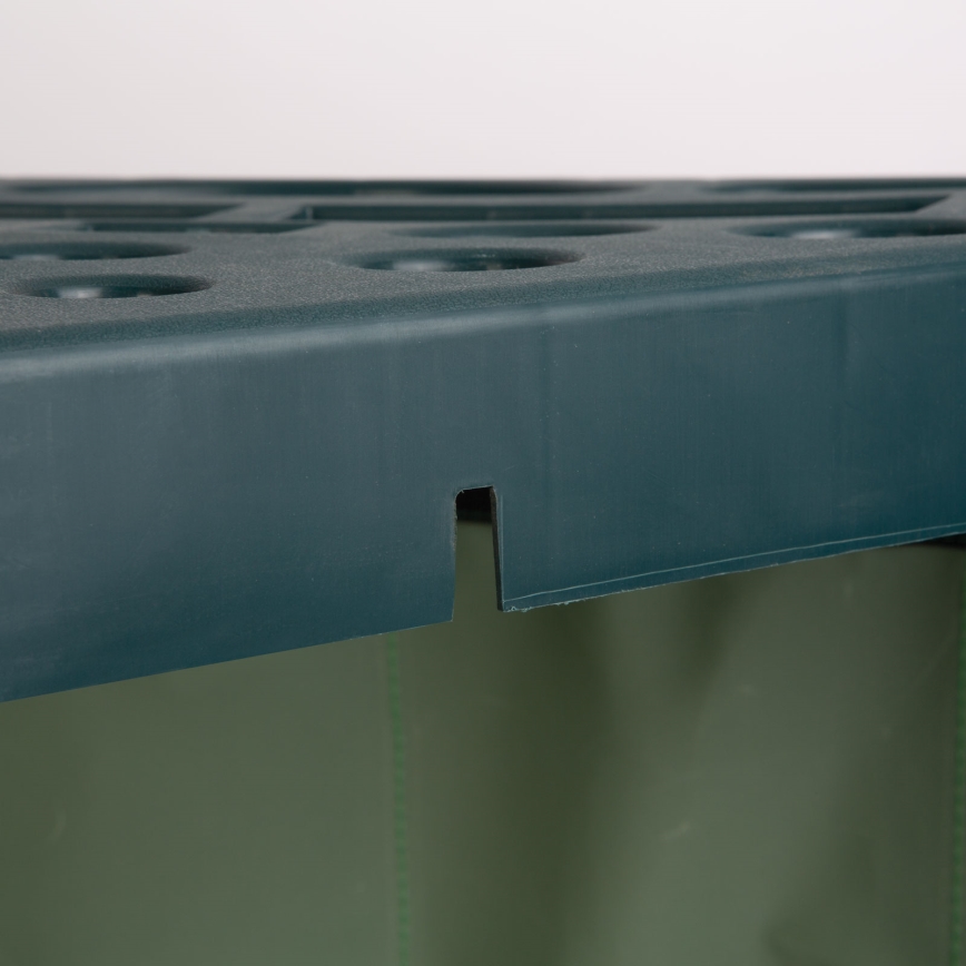 Supporto angolare per attrezzi da giardino 43x43x59 cm verde