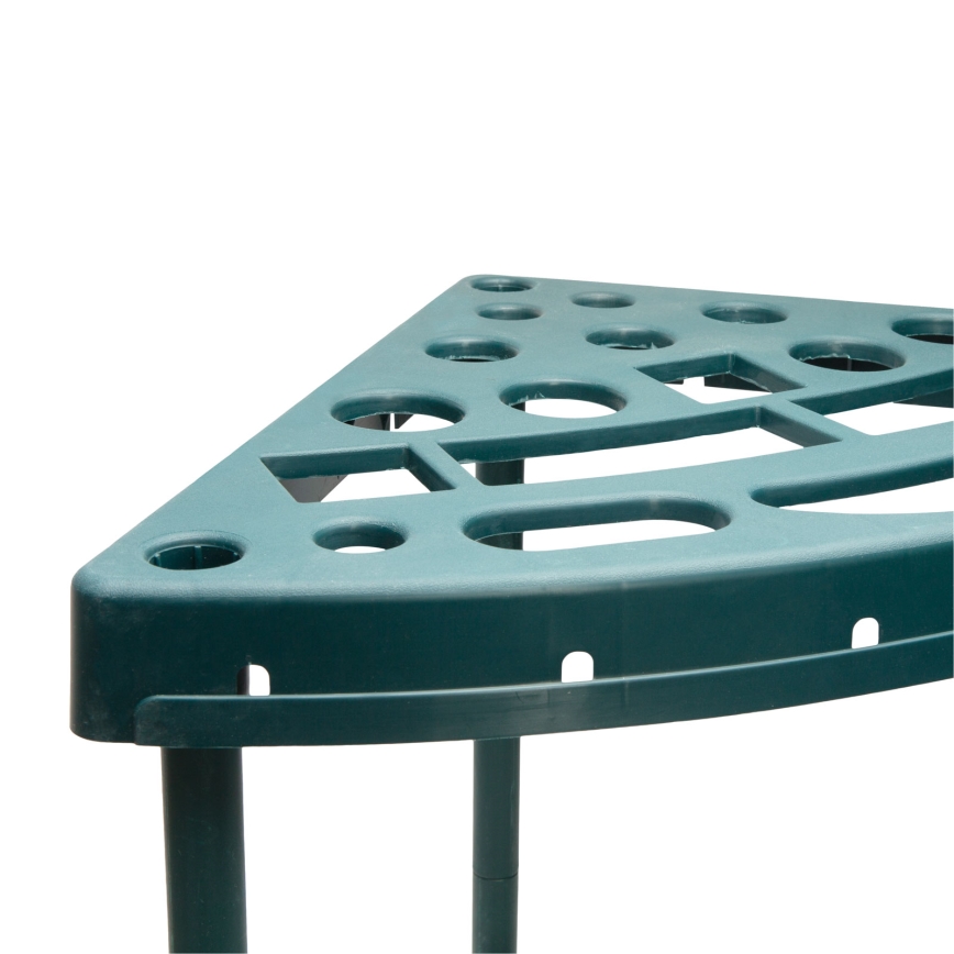 Supporto angolare per attrezzi da giardino 43x43x59 cm verde