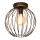Surface-mounted lampadario MERCURE 1xE27/15W/230V d. 30 cm nero