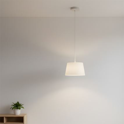 Suspension à câble AIDA 1xE27/60W/230V Ø 25 cm chêne/blanc
