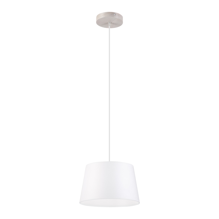 Suspension à câble AIDA 1xE27/60W/230V Ø 25 cm chêne/blanc