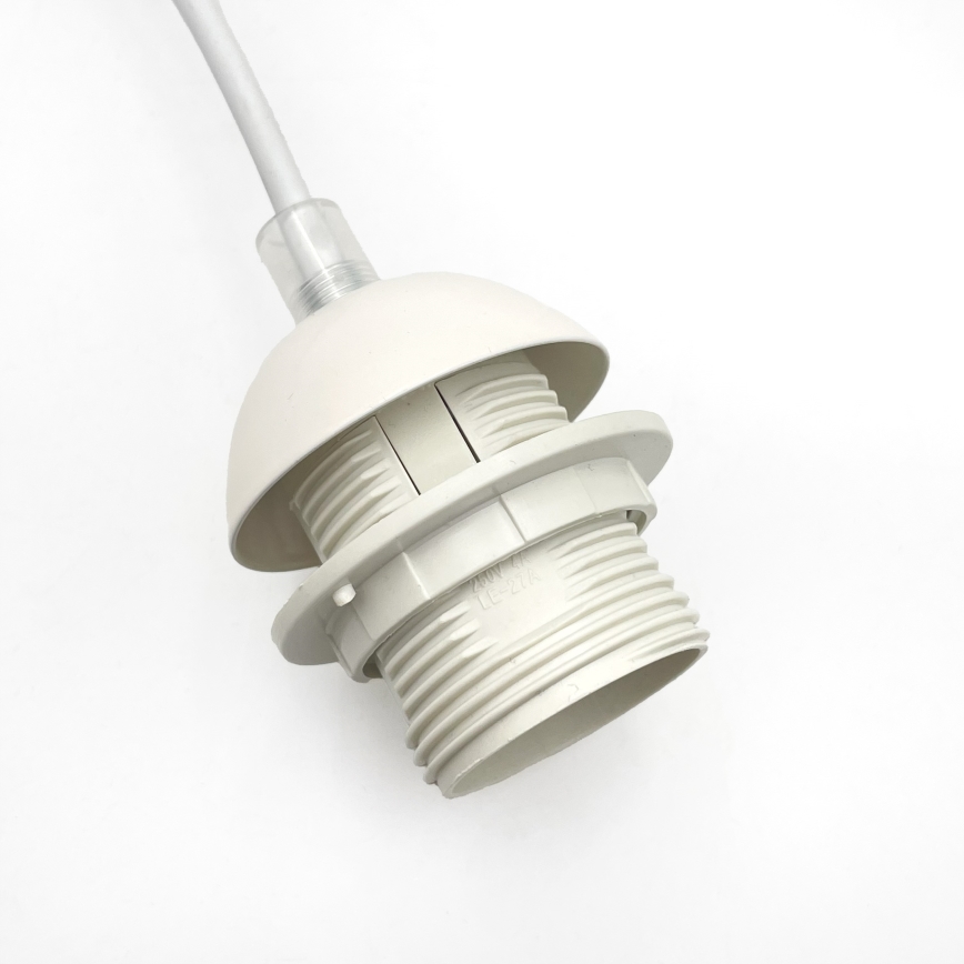 Suspension à câble AIDA 1xE27/60W/230V Ø 25 cm chêne/blanc