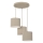 Suspension à câble ARDEN 3x E27 / 15 W / 230 V, Ø 30 cm, beige