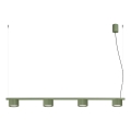Suspension à câble AURA 4xGX53/10W/230V vert