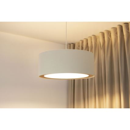 Suspension à câble BOHO TRINITI 1xE27/60W/230V Ø 50 cm crème
