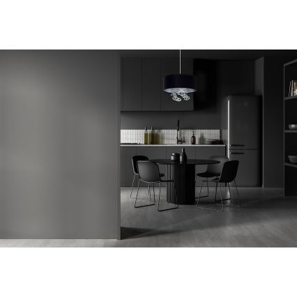 Suspension à câble BUBBLE 1xE27/60W/230V, Ø 50 cm, noir