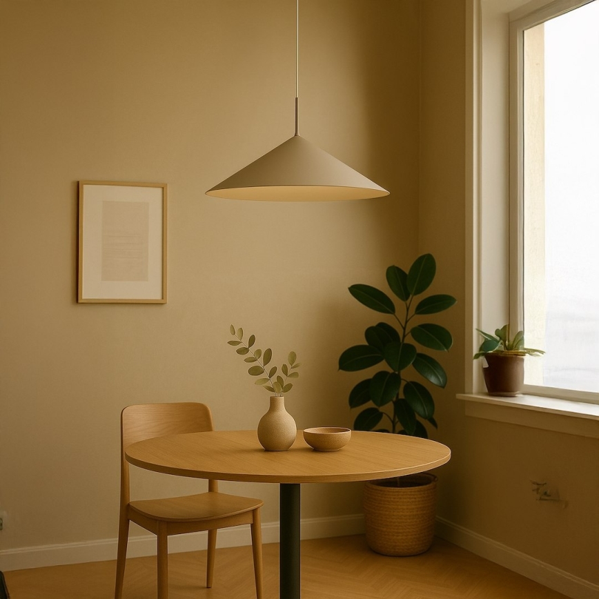 Suspension à câble CAPITAL 1xGX53/15W/230V Ø 60 cm taupe