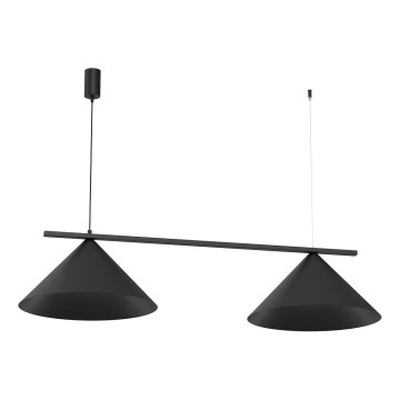 Suspension à câble CAPITAL 2xGX53/15W/230V noire