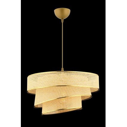Suspension à câble COUPER 1xE27/60W/230V beige/doré