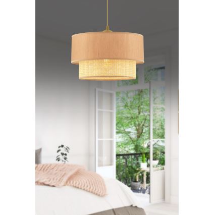Suspension à câble ECHO 1xE27/60W/230V beige