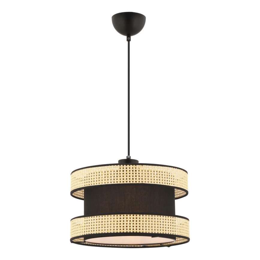 Suspension à câble HALO 1xE27/60W/230V noir/beige