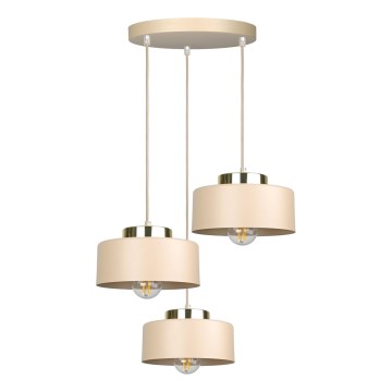 Suspension à câble IGNIA 3xE27/60W/230V taupe