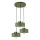 Suspension à câble IGNIA 3xE27/60W/230V vert/doré