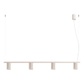 Suspension à câble KARBON 4xGU10/10W/230V crème