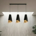 Suspension à câble MODA 3xE27/15W/230V noir/doré