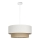 Suspension à câble NATIA 1xE27/60W/230V Ø 45 cm blanc/marron