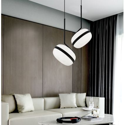 Suspension à câble PALMA 1xE27/40W/230V noire
