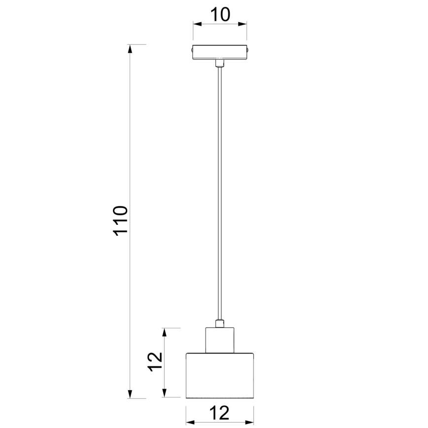 Suspension à câble PARKLA 1xE27/15W/230V beige/doré