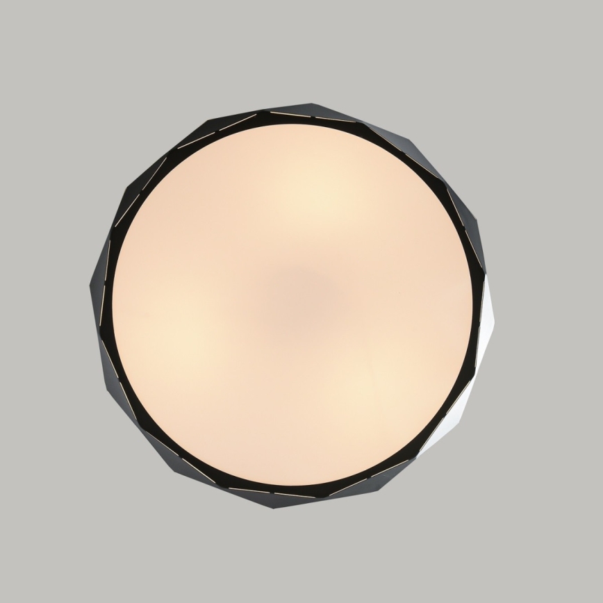 Suspension à câble REUS 3xE27/40W/230V Ø 47 cm noire