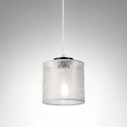 Suspension à câble ROSA 1xE27/60W/230V noir/gris