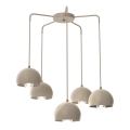 Suspension à câble SOOL 5xE27/15W/230V beige