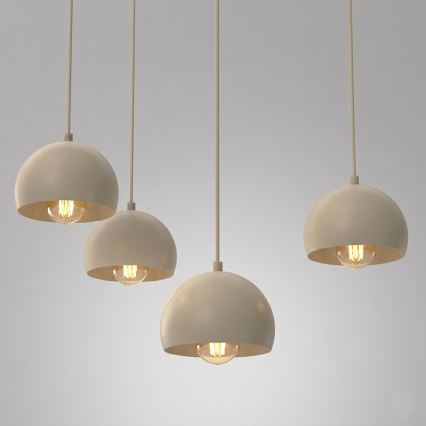 Suspension à câble SOOL 5xE27/15W/230V beige