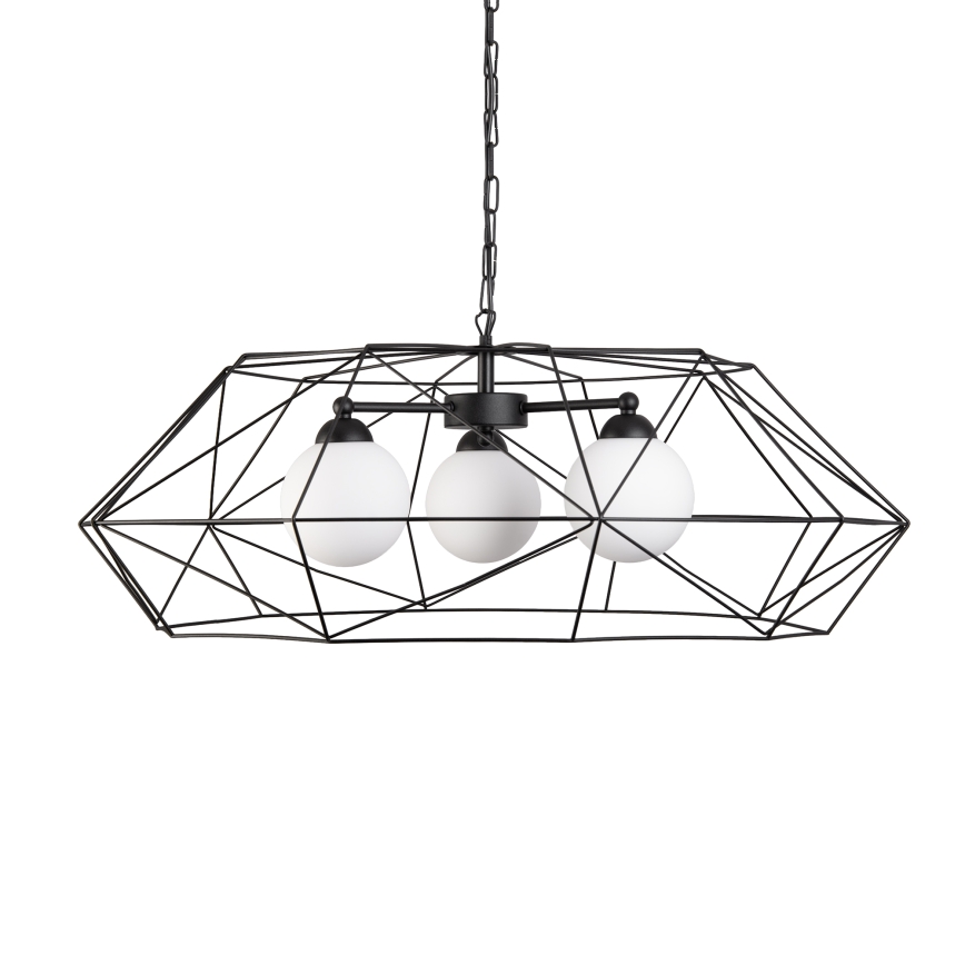 Suspension à chaîne DEXA 3xG9/10W/230V noire