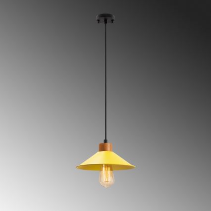 Suspension à cordon MANAVGAT 1xE27/40W/230V jaune/marron