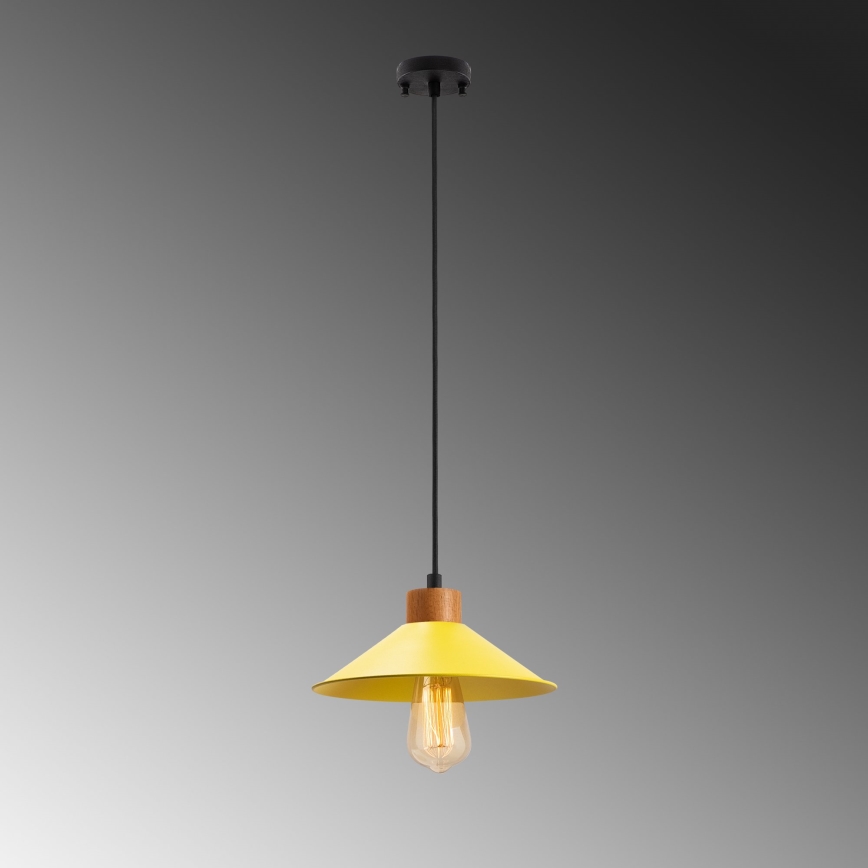 Suspension à cordon MANAVGAT 1xE27/40W/230V jaune/marron