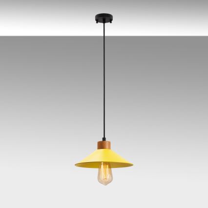 Suspension à cordon MANAVGAT 1xE27/40W/230V jaune/marron