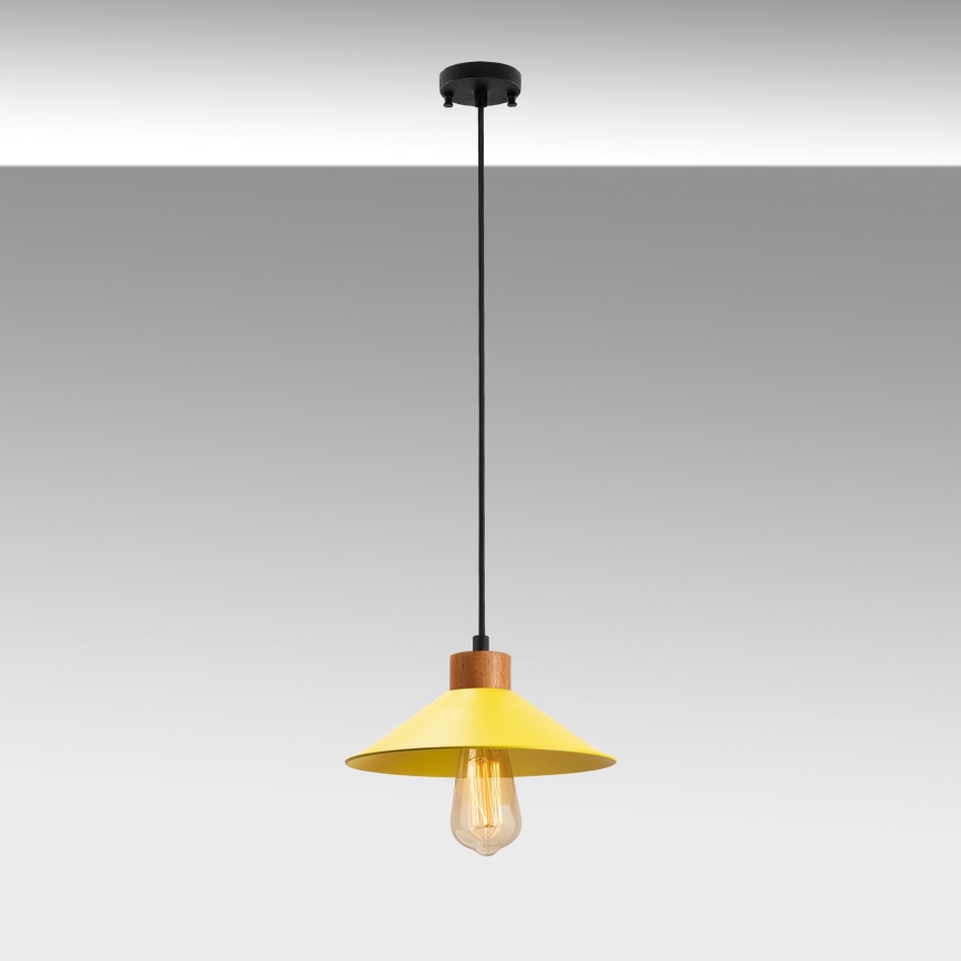 Suspension à cordon MANAVGAT 1xE27/40W/230V jaune/marron