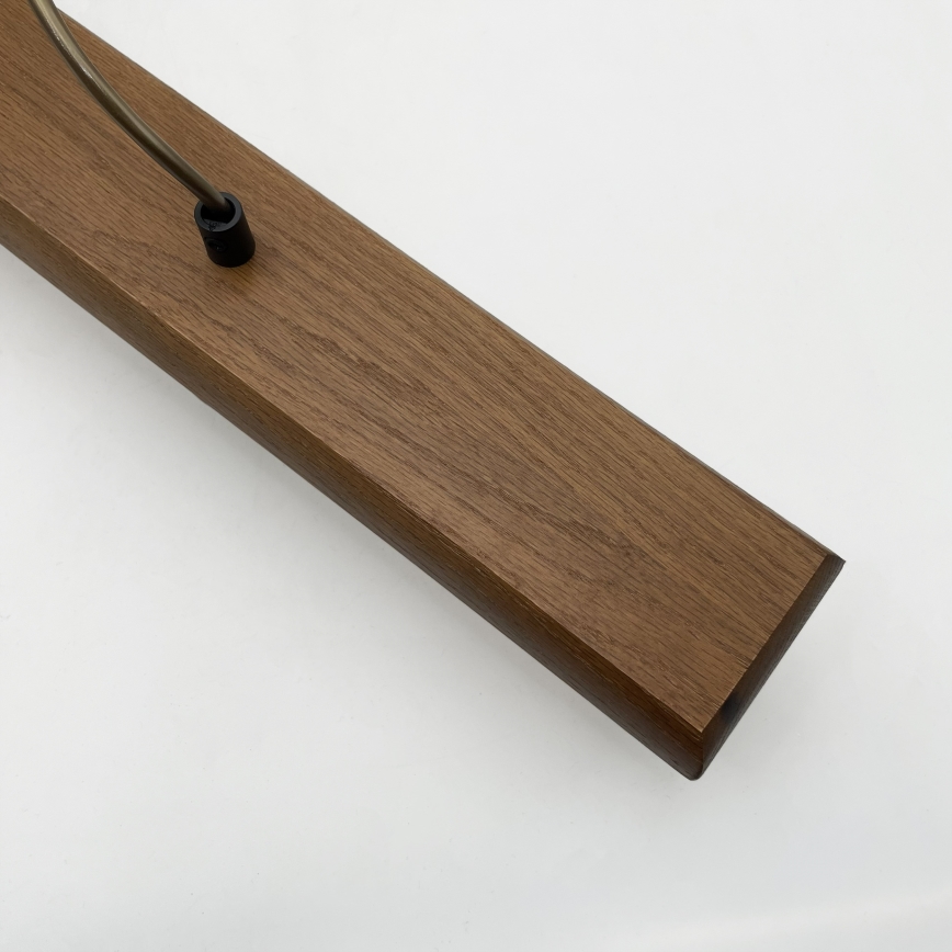 Suspension AIDA sur câble 2xE27/15W/230V Ø 35 cm chêne/crème