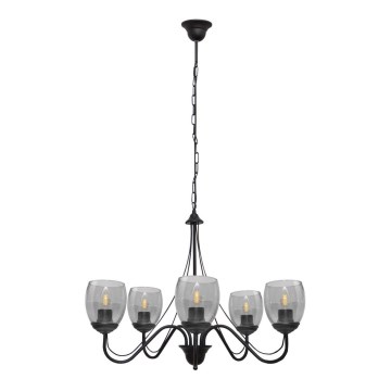 Suspension avec chaîne ALLENA 5xE27/15W/230V