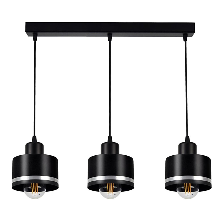 Suspension avec fil BODO SILVER 3xE27/60W/230V
